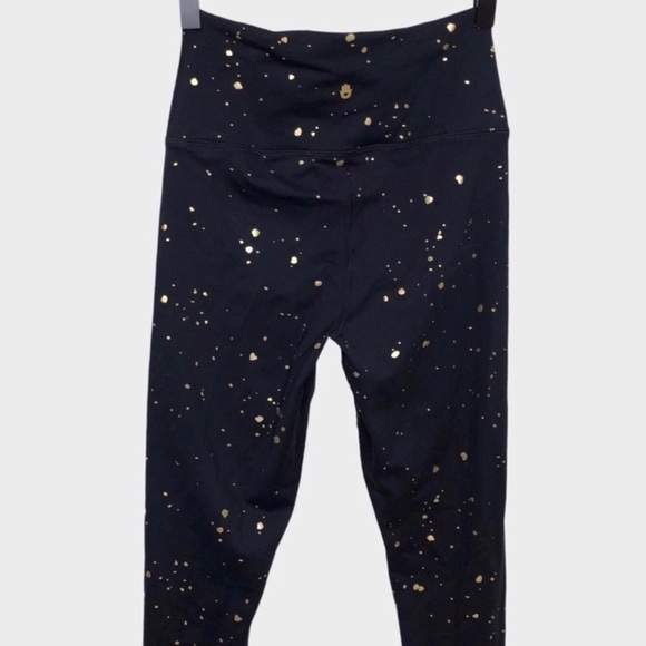 Spiritual Gangster Women’s Foil Print Essential Leggings Black Gold Size XS - Picture 3 of 9